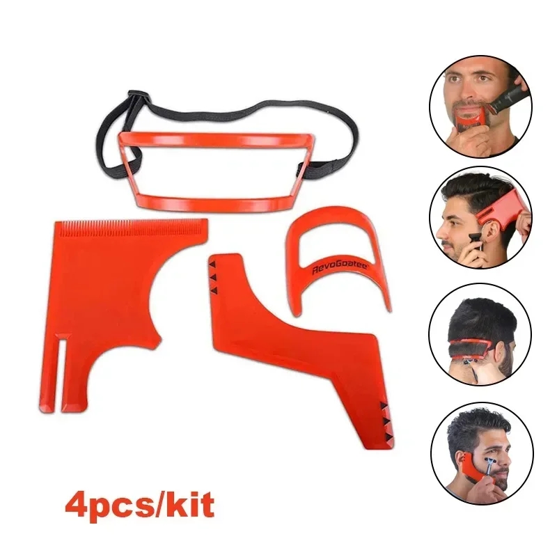 Beard Trimmer - 2/4 szt. Grzebienie do brody męskiej