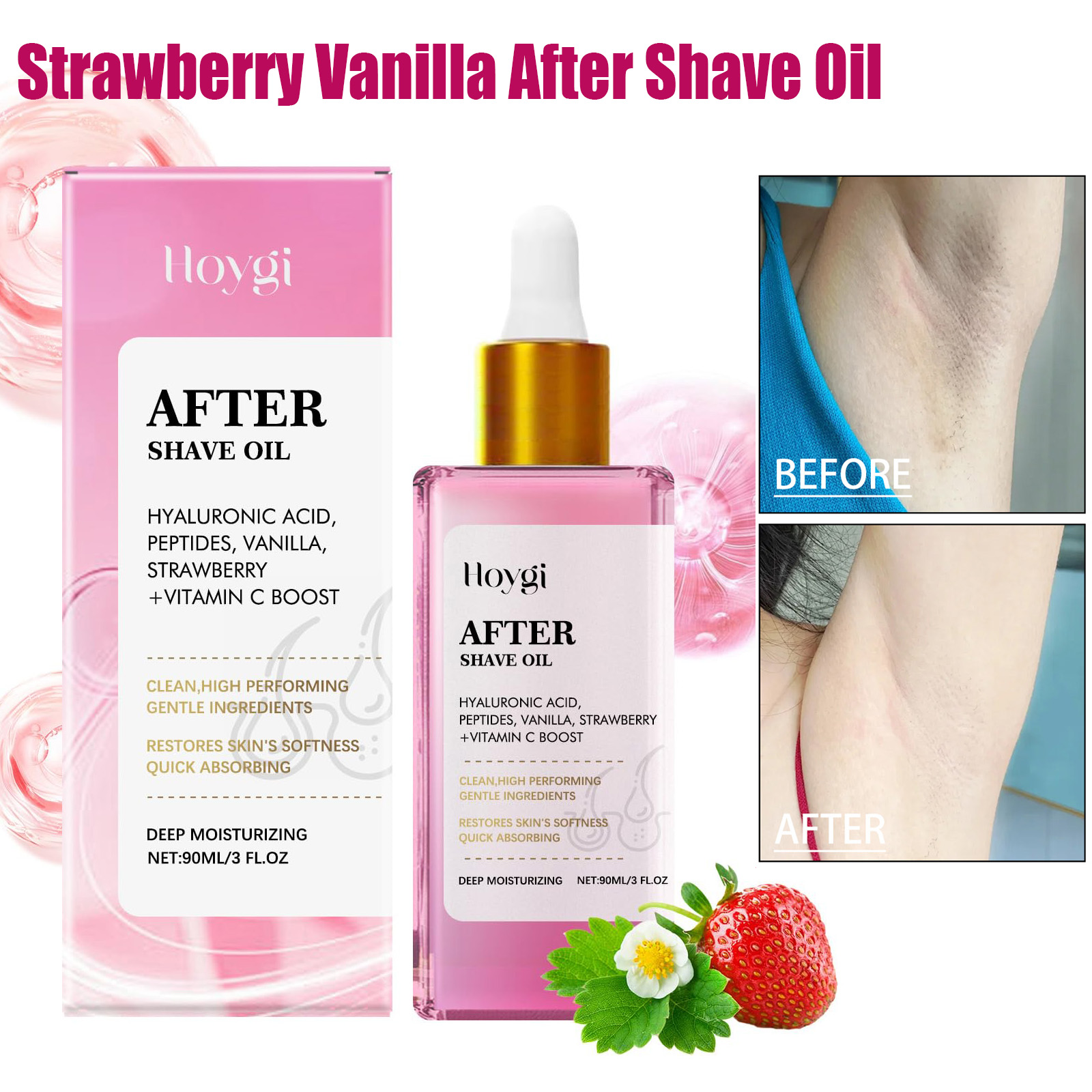 Shaving Cream - Olejek po goleniu o zapachu truskawki,
