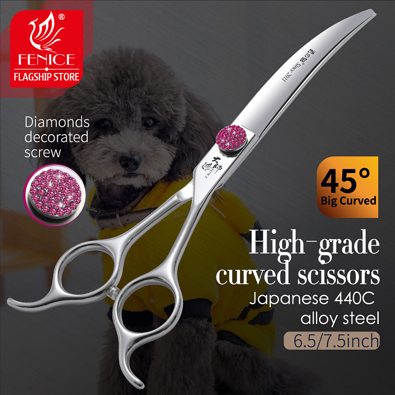 Grooming Scissors - Nożyczki Fenice Pink Diamond Screw Pet