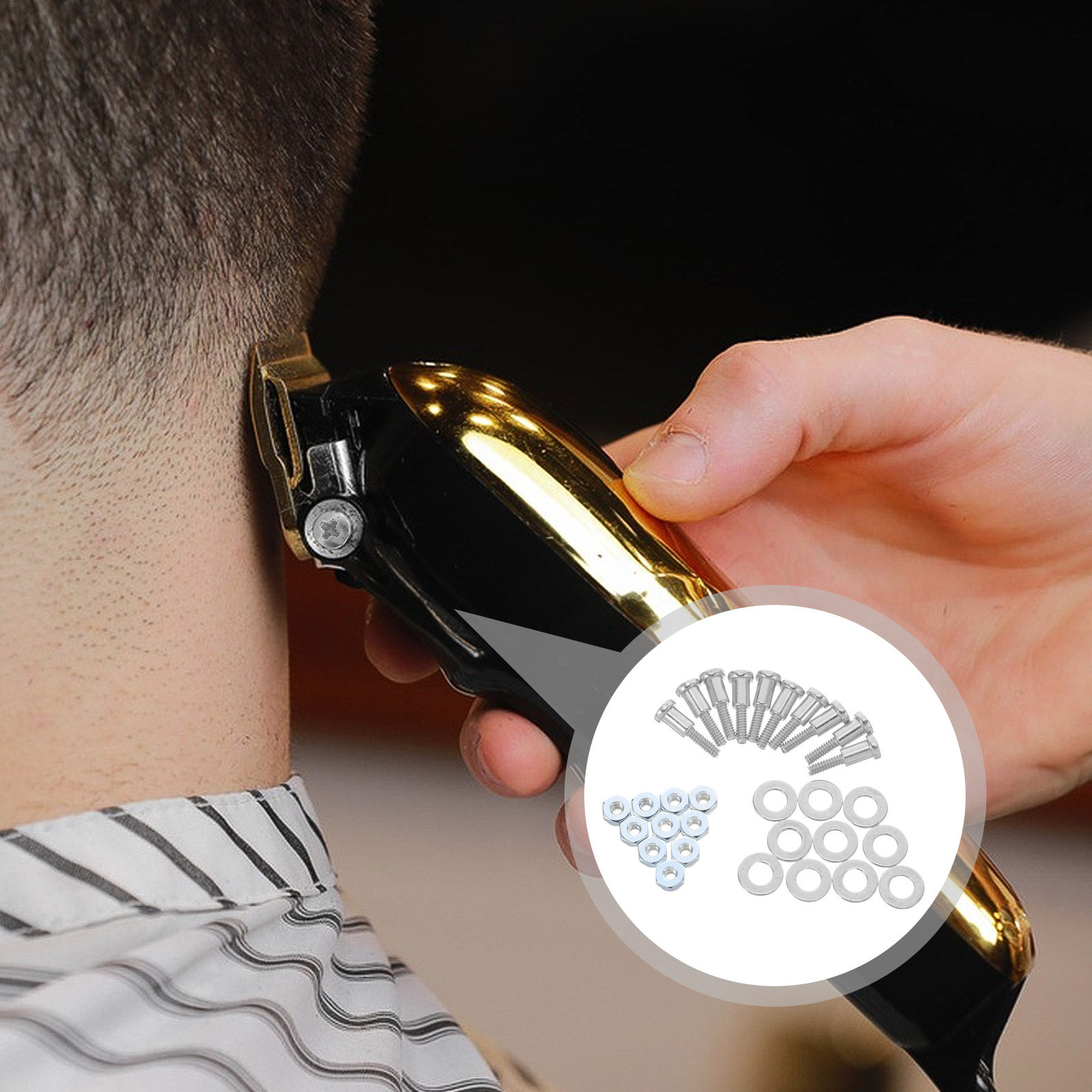 Hair Clipper - 10 zestawów śrub do trymera do