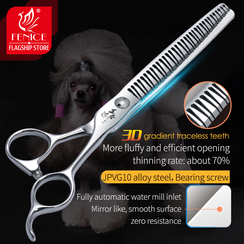 Grooming Scissors - Fenice 7 cali 3D Gradient bezśladowy