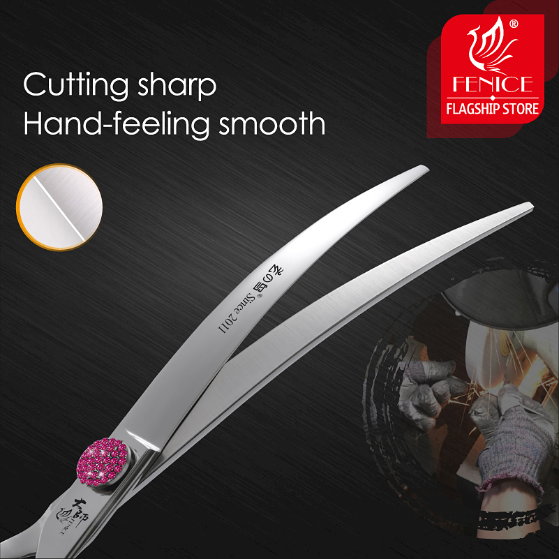 Nożyczki Fenice Pink Diamond S – Grooming Scissors recenzja i cena