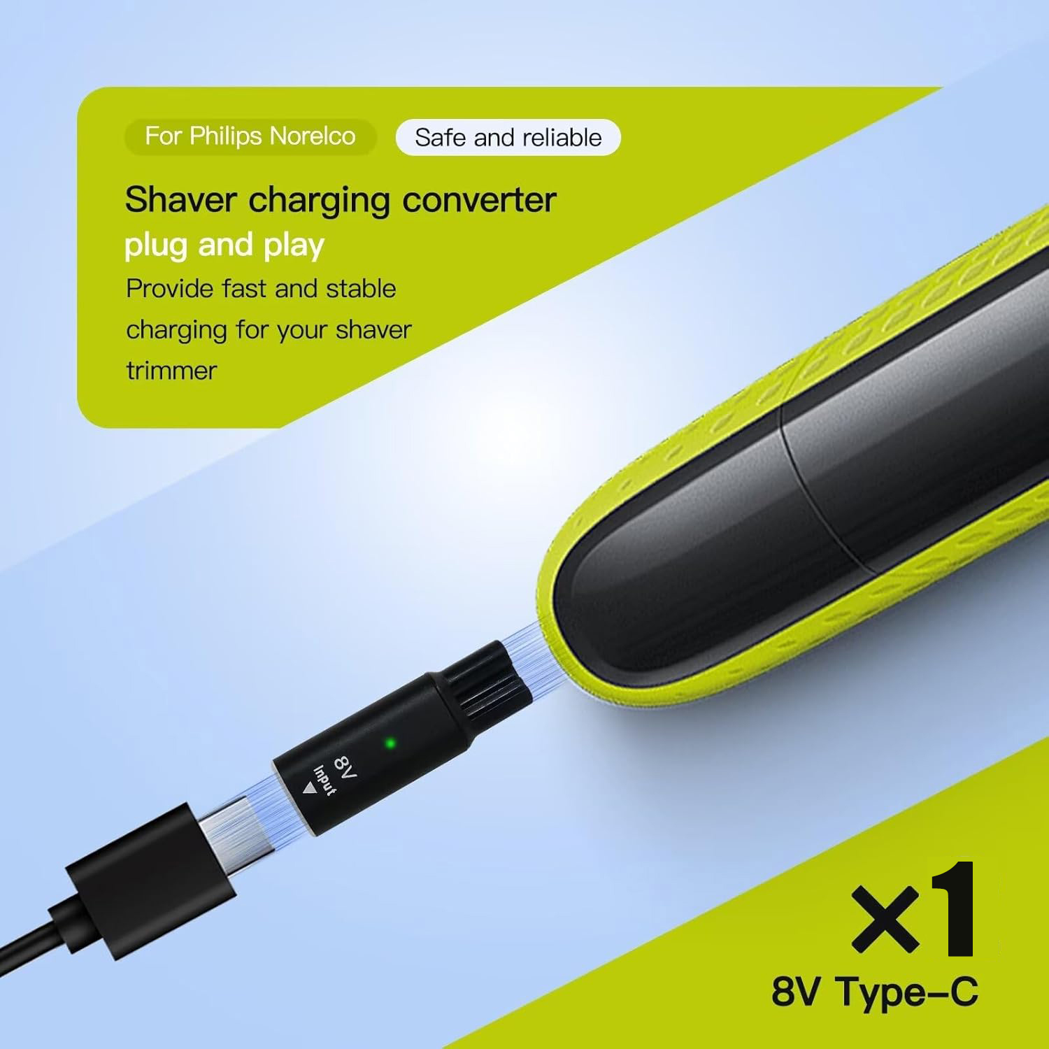 Ładowarka 8V HQ850 Type-C do g – Electric Razor recenzja i cena