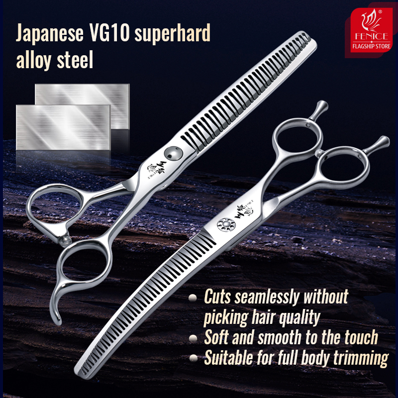 Fenice 7 cali 3D Gradient bezś – Grooming Scissors recenzja i cena